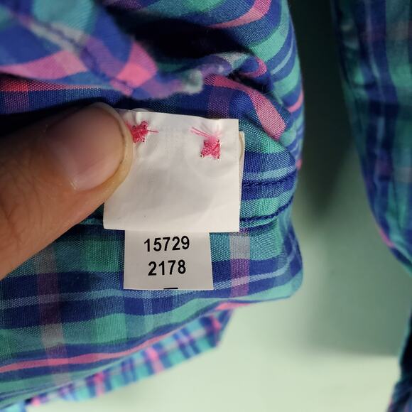 Southern Tide Mens Multicolor Classic Fit Plaid Button Down Shirt Top Size Small - Picture 7 of 7